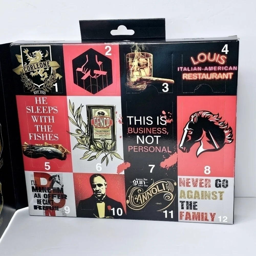 New! The Godfather Men's 12 Days of Socks Crew Socks Gift Pack